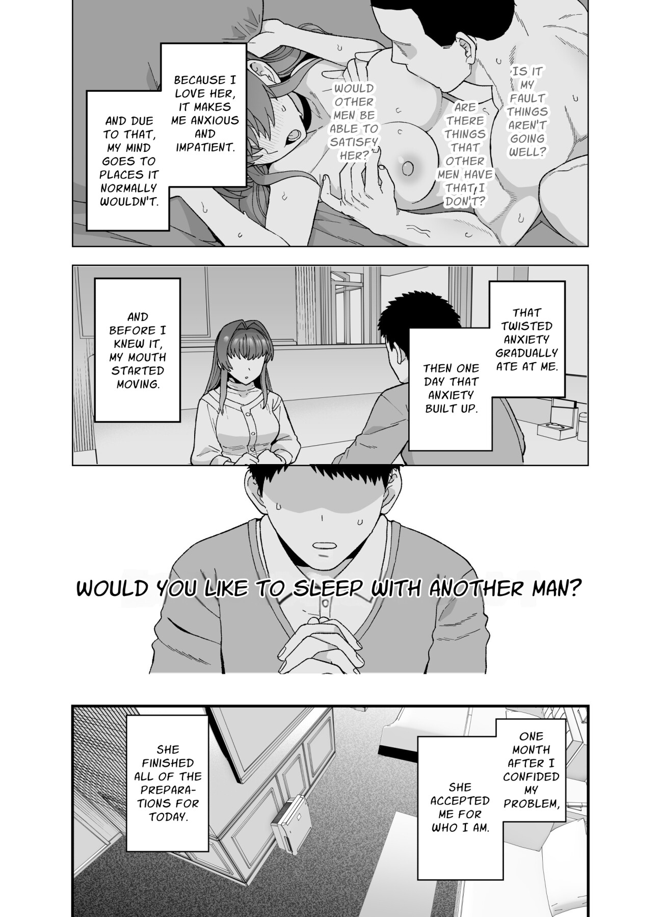 Hentai Manga Comic-Cuckold Trial: My girlfriend cheats on me for my sake-Read-7